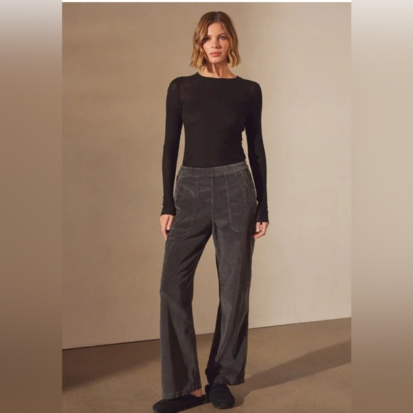 James Perse Pants - James Perse Corduroy Wide Leg Pants